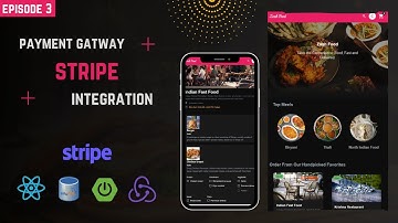 Stripe Payment Integration for Food Ordering Websites Using React And Spring Boot