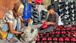 The Best Mass Production Process Of Making Motorcycle Helmets - Complete Process.