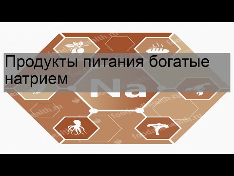 Продукты питания богатые натрием