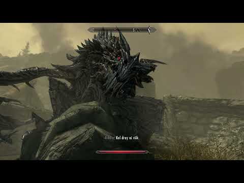 Alduin speaks to the Dragonborn in helgen #shorts