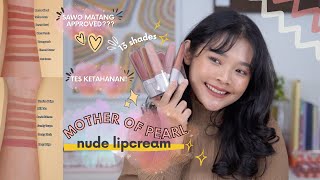 REVIEW My Perfect Nude Lip Cream MOP by TASYA FARASYA, ALL SHADES!  🦋 | RIRIEPRAMS