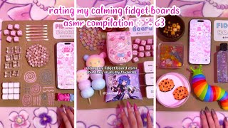☁️rating my calming fidget boards asmr compilation 💤 | ASMR | sanriolve