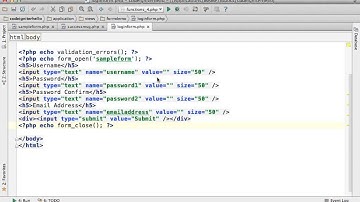 CodeIgniter Form Validation