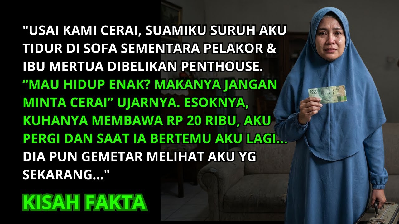 "INI 20RIBU BUAT NGANGKOT SANA PULANG KE IBUMU!" TERIAK SUAMI SETELAH KAMI BERCERAI