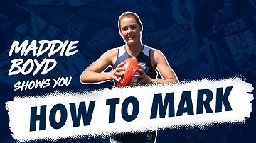 Learn how to take a mark in Aussie Rules