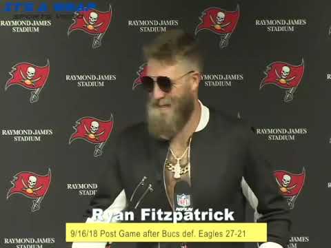 Video: Ryan Fitzpatrick apgalvo, ka viņš gribētu drīzāk iznākt nākamo sezonu, nekā veikt jets piedāvājums