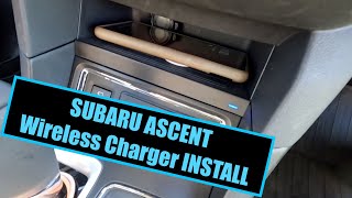 2023 Subaru ASCENT wireless charger INSTALL