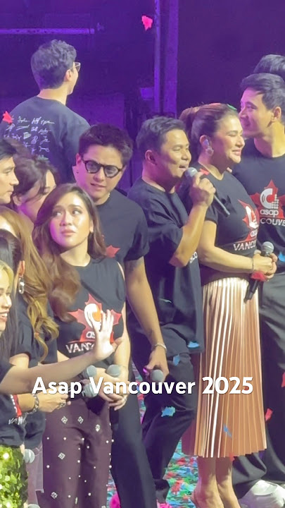 Daniel Padilla covered in confetti in Vancouver ASAP 2025 #danielpadilla