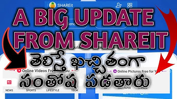 BIG Update Ever from SHAREIT | Shareit as a Browser | Telugu | Our Techno Prasanth
