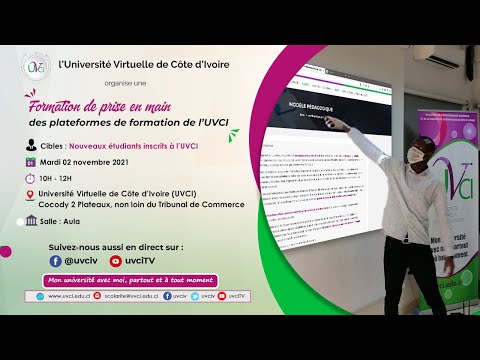 Formation de prise en main des plateformes de formation de l’UVCI