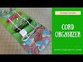 How to Sew a Homemade Roll Up Charger Cord Organizer - DIY Sewing Project