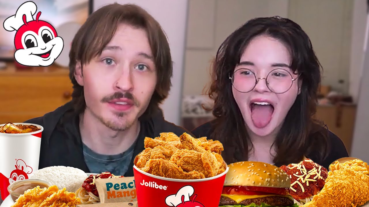 American Tries Jollibee For The First Time