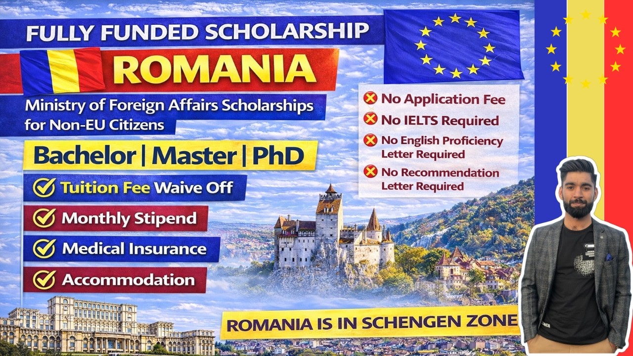 Free Study in Romania | Fully Funded Scholarship 2026 | How to apply ...