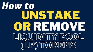 How To Remove LP Tokens From Liquidity Pools From CherrySwap or Pancake Swap