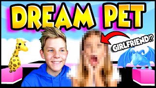 My GIRLFRIEND Challenged Me To A DREAM PET BATTLE in Roblox Adopt Me!!? Prezley