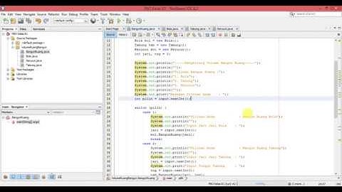 Tugas PBO (Pemrograman Berorientasi Objek) Latihan 4 Penggunaan Inheritence atau Pewarisan NetBeans