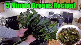 The BEST 5 Minute Greens Recipe Your Whole Family Will Love!