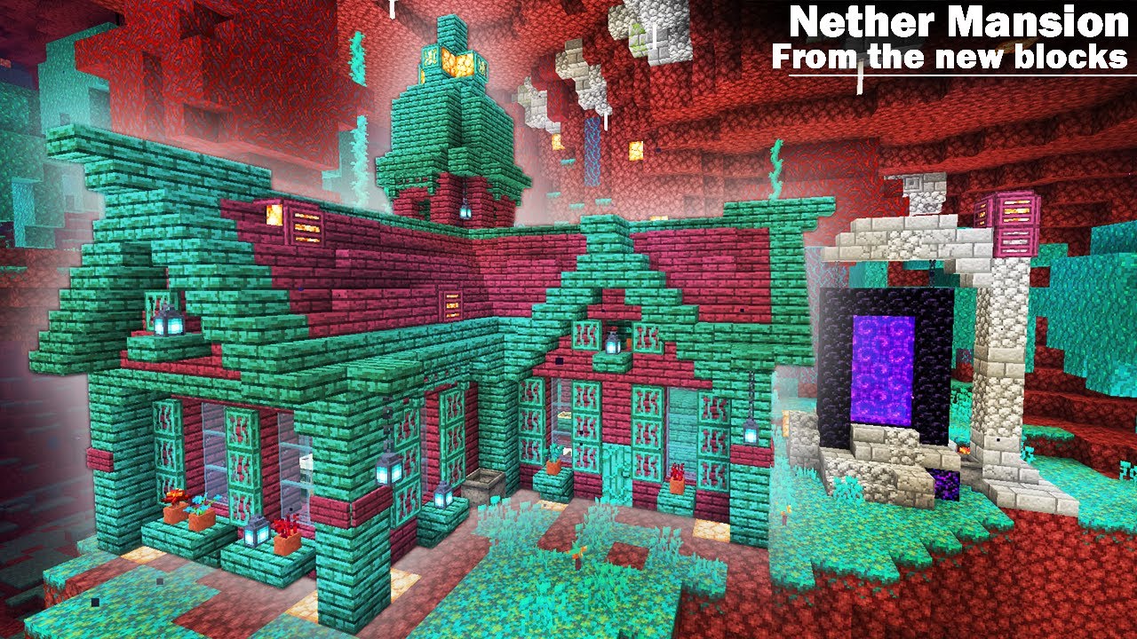 New Minecraft Modern Nether House Minecraft Modern House Tutorial | My ...