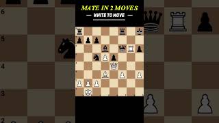 Only 1% Can Solve This Mate in 2! 🧠♟️ #chessgame #trending #shortvideo