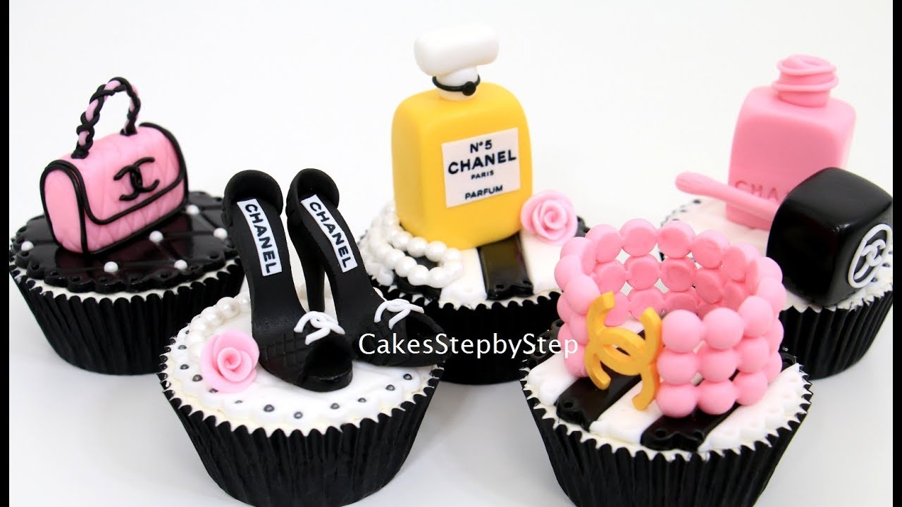 CHANEL Fashion CUPCAKES Idea with MINIATURES by Cakes StepbyStep 