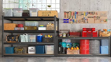 How to Assemble REIBII 48" Heavy Duty Garage Shelving | 2500LBS Metal Rack Setup