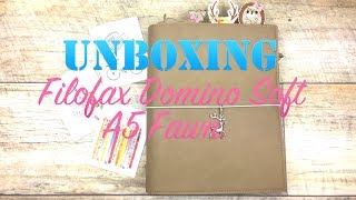 Unboxing & Set-Up: Filofax Domino Soft A5 Fawn - Aenne Plans screenshot 2