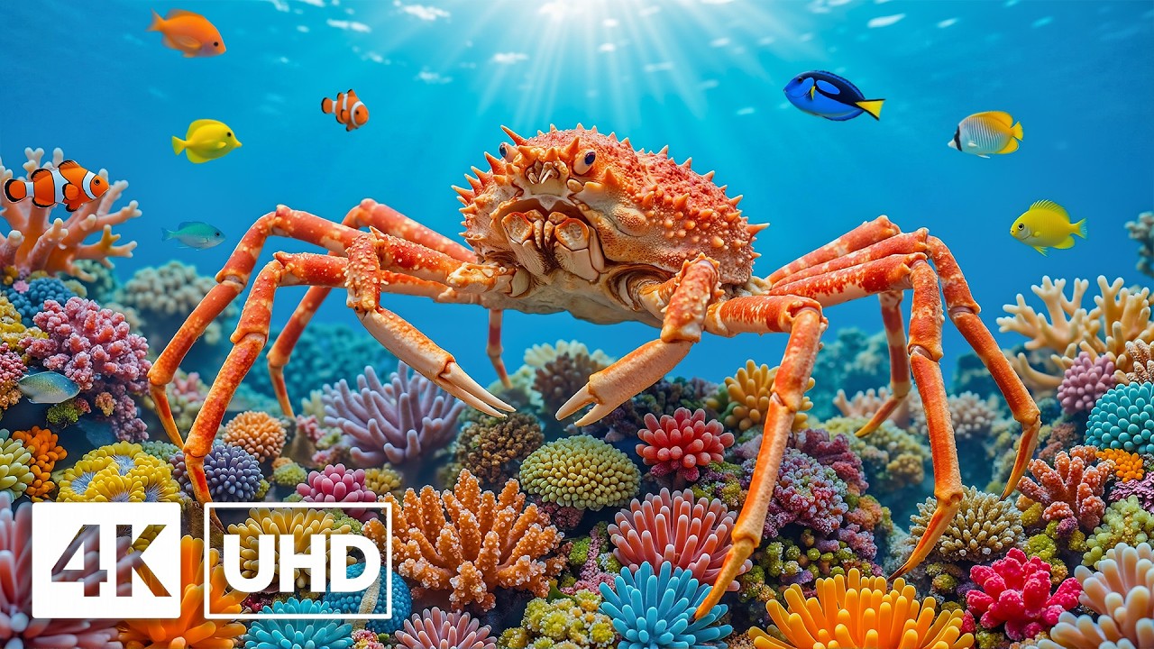 Ocean Life 4K UHD - Stunning Sea Animals, Coral Reef Fish & Peaceful Ocean Ambience