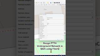 Designing an FTTH undeground network  #ftth #qgis #gis #qgisplugin