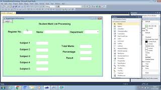 C# Window based Application to calculate total and result processing  for Student screenshot 1