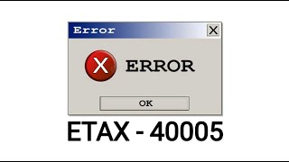 SOLUSI!!! ETAX-40005