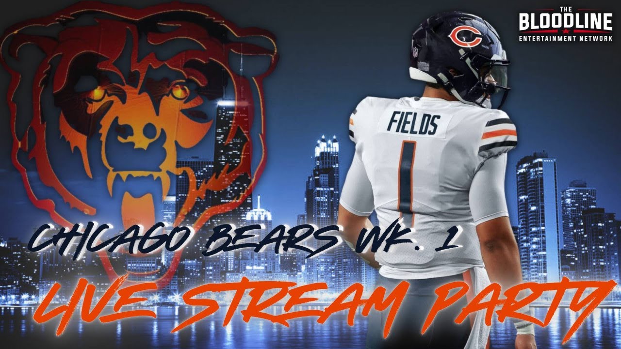 Chicago Bears Wk.1 Live Stream Party #chicagobears #nflsunday