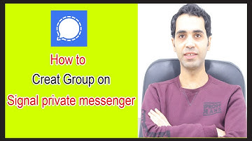 How to create group on signal private messenger app
