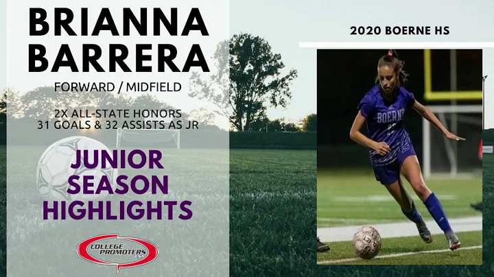 Brianna Barrera - FWD/MF - Junior Season Highlights c/o 2020