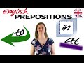 How to Use To, In, and At - Prepositions in English Grammar