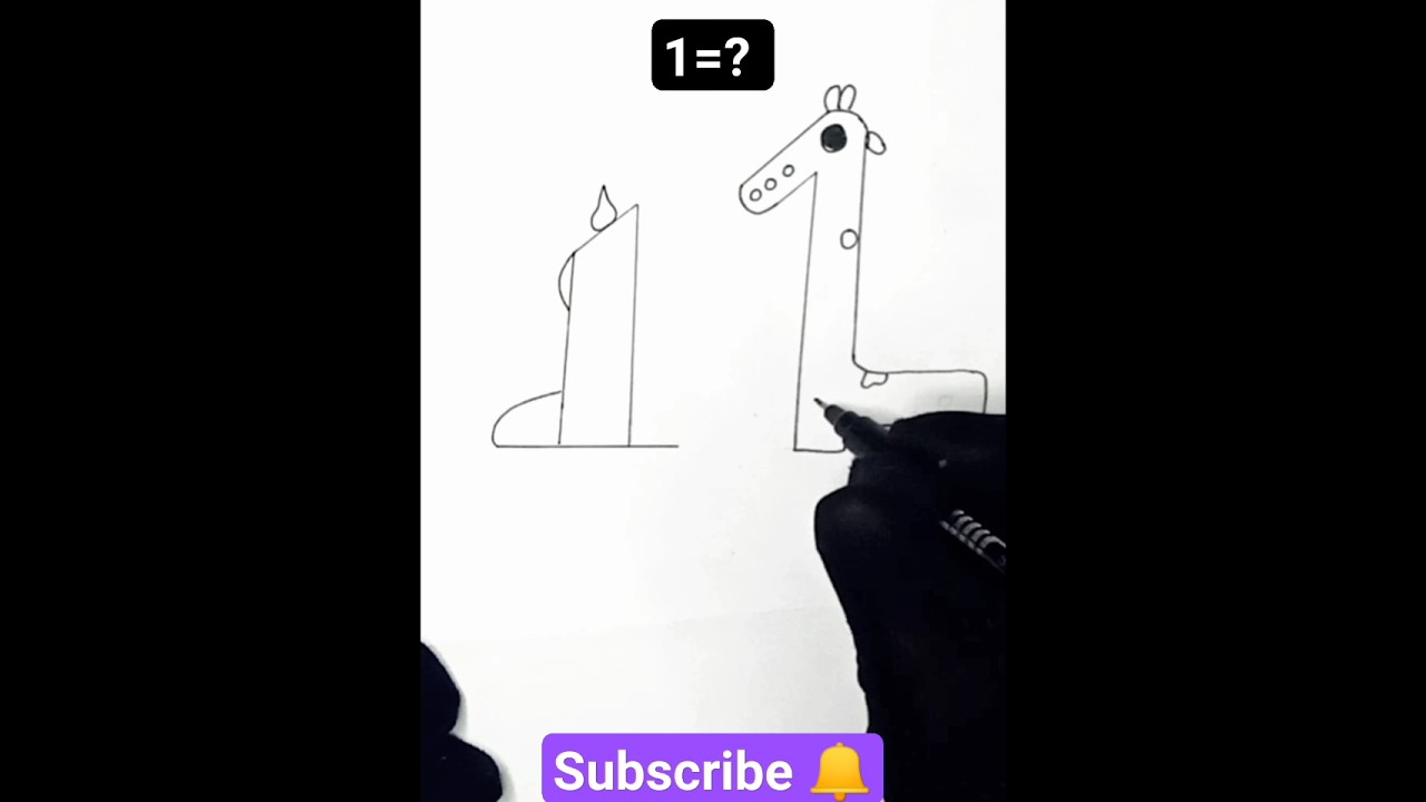 Turn Number 1 into Giraffe & Candle 