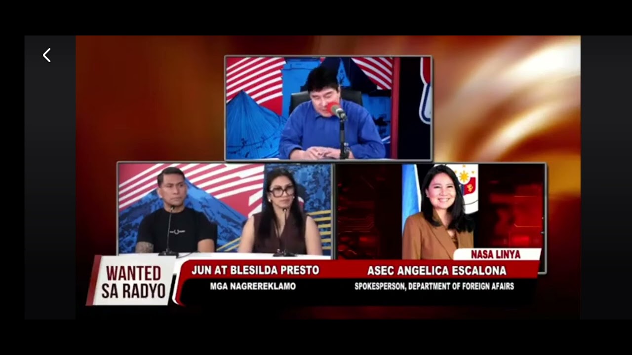 TULFO WITH ROME EMBASSY WORKER 