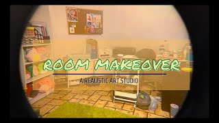 room makeover ✿: art studio reveal ft my small squish mallow collection ~