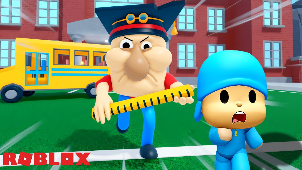EPIC SCHOOL ESCAPE OBBY but I’m POCOYO! (Obby) Roblox