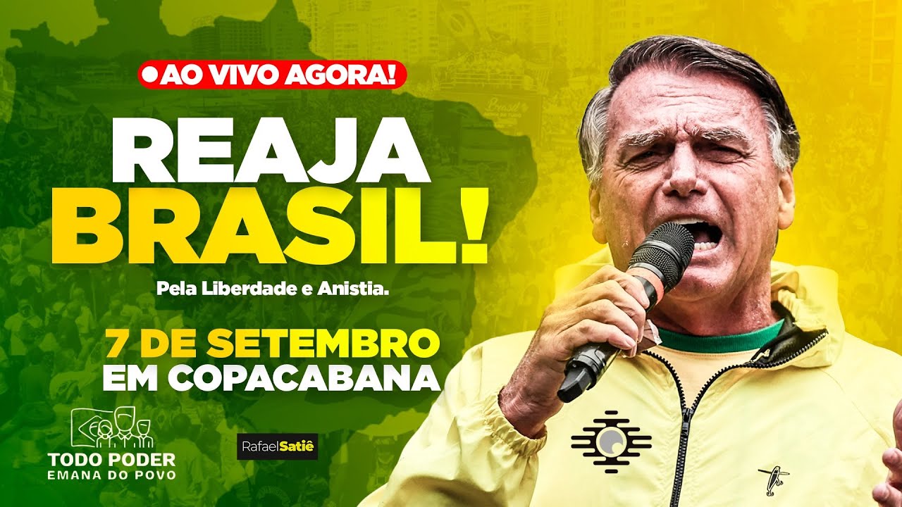 AO VIVO: REAJA, BRASIL - 07/09 - MANIFESTAÇÃO EM COPACABANA