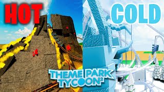 *EXTREME* Hot vs Cold Build Battle in Theme Park Tycoon 2