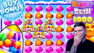 I Bought 10 Super Bonuses on Sugar Rush 1000...Pain or Gain?