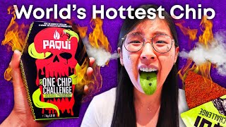 I Survived the World's Spiciest Chip 🔥 (2023 Paqui One Chip Challenge)