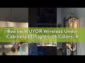 Review WUYOR Wireless Under Cabinet LED Lights, 16 Colors, RGB Brightness Adjustable with Remote Con