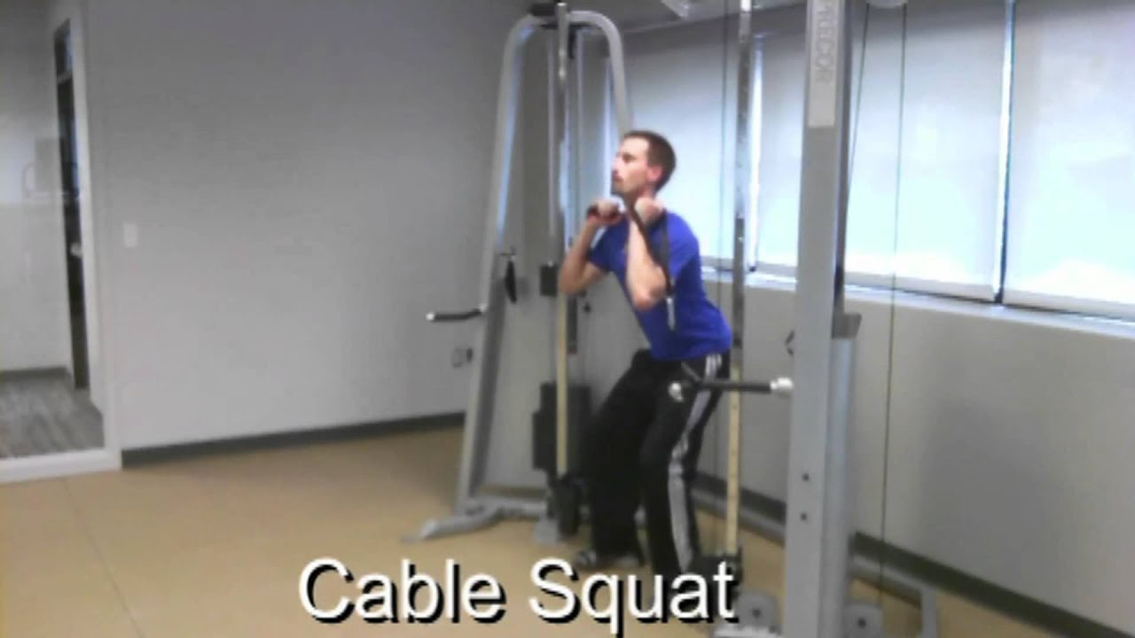 Cable Squats 2 YouTube