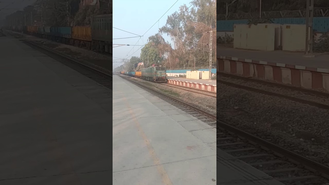 Super Rare Empty Flat Wagon Train with Wag7