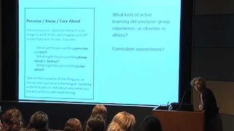 Teaching For Creativity Institute: Artful Thinking - Shari Tishman