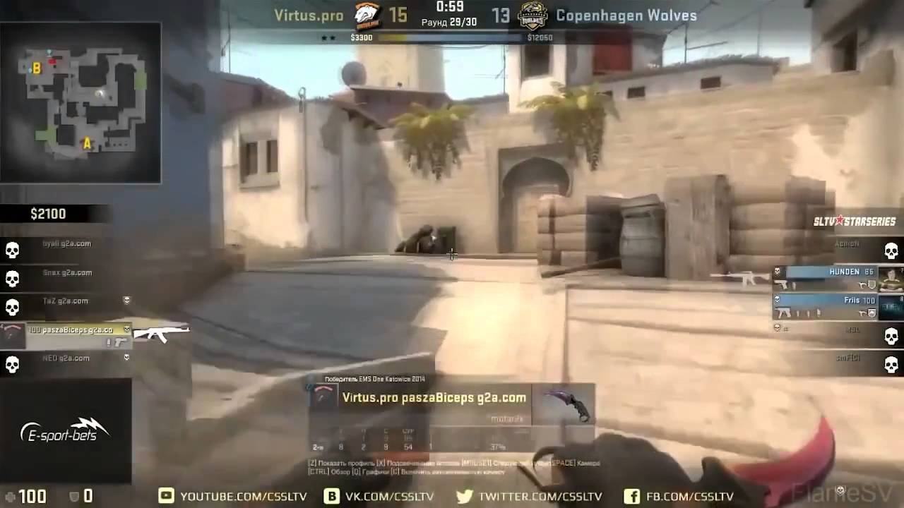 PaszaBiceps НА МАТЧTЕ Virtus Pro Vs  Copenhagen Wolves Clutch