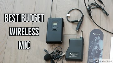 Fifine Wireless Microphone K037B Review, Sound Test - Budget Wireless Lav Mic!