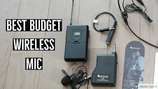 Fifine Wireless Microphone K037B Review, Sound Test - Budget Wireless Lav Mic!