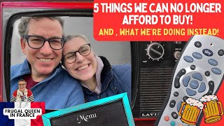 5 things we can no longer afford to buy! And, what we're doing instead! #frugalliving #alternative